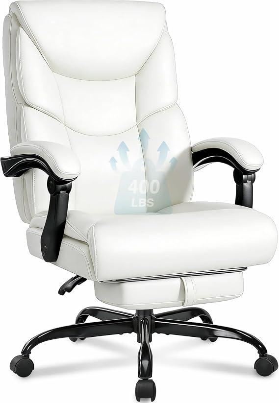 400lb Big & Tall Reclining Office Chair with Footrest