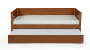 Mid-Century Modern Twin Daybed with Trundle