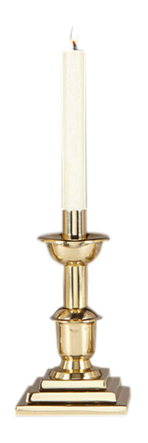 Brass Altar Candlestick Holders – 10 Inch, Set of 2
