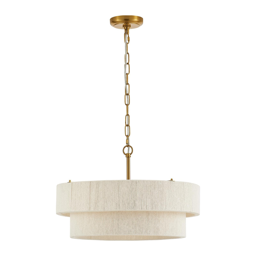 Woven Rattan Boho Chandelier Pendant Light