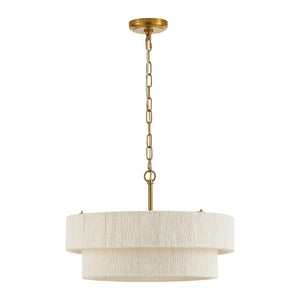 Woven Rattan Boho Chandelier Pendant Light
