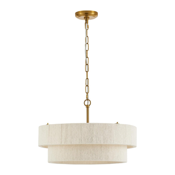 Woven Rattan Boho Chandelier Pendant Light