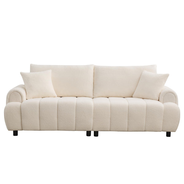 88" Oversized Boucle 3-Seater Sofa