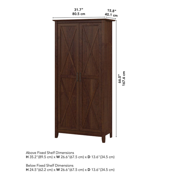 Tall Storage Cabinet with Doors – 5-Shelf Accent Cabinet