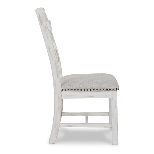 Farmhouse Ladderback Dining Chairs Set of 2 with Upholstered Seat and Nailhead Trim