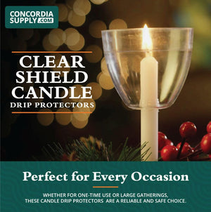 Clear Plastic Candle Drip Protectors – Wax Catchers for Candlesticks