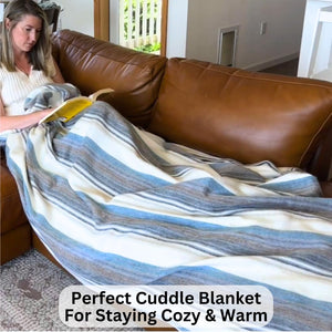 Alpaca Wool Throw Blanket — Soft, Lightweight & Breathable | Queen Size