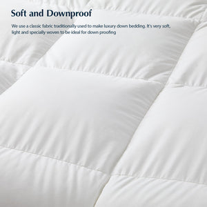 White Goose Down Comforter – All Season Duvet Insert