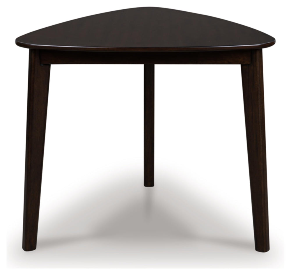 Triangle Dining Table with Tapered Legs