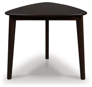 Triangle Dining Table with Tapered Legs