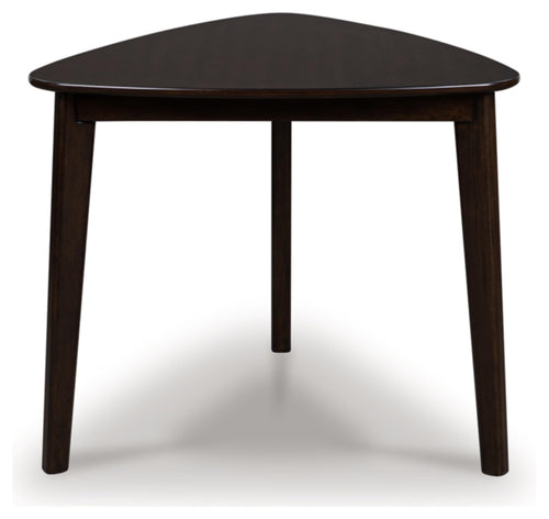 Triangle Dining Table with Tapered Legs