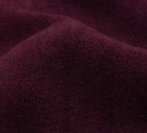 Wine Wool Blend Coating Fabric – Heavy Weight, 59" Wide