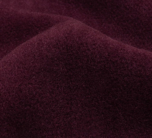 Wine Wool Blend Coating Fabric – Heavy Weight, 59" Wide