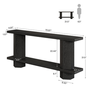 71-Inch Console Table for Entryway