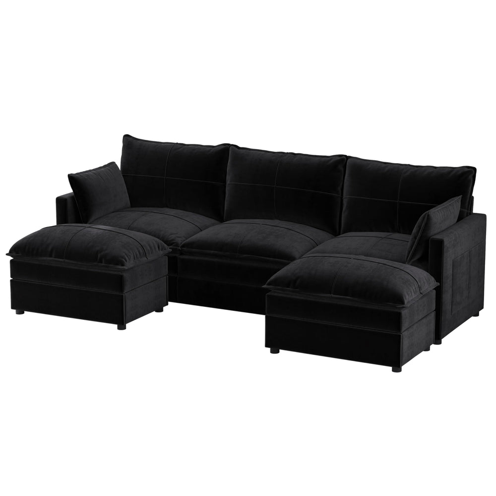 L-Shaped Sectional Sofa with Reversible Chaise & Deep Seat