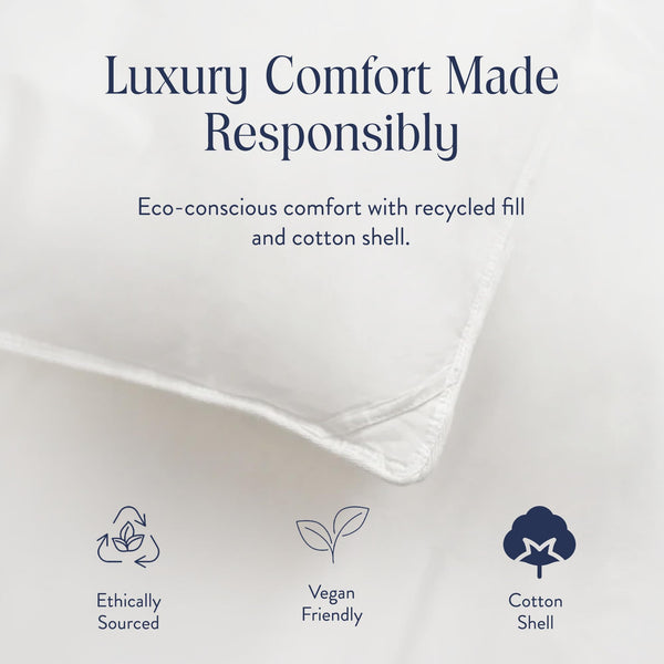 Lightweight Down Alternative Comforter – Cooling Cotton Sateen Duvet Insert