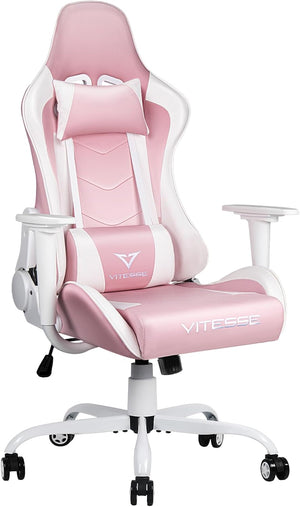 Ergonomic Gaming Chair with Lumbar Support & Headrest