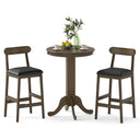 3-Piece Round Bar Table Set with 2 Stools