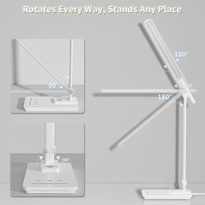 LED Desk Lamp with USB Port & Touch Control