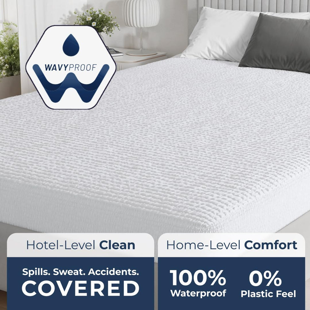 Waterproof Quilted Mattress Protector – Fitted Sheet Style