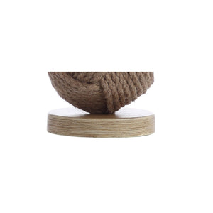 18" Natural Monkey Fist Rope Ball LED Table Lamp