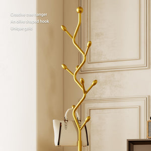 Tree-Shaped Metal Coat Rack Stand with 8 Hooks