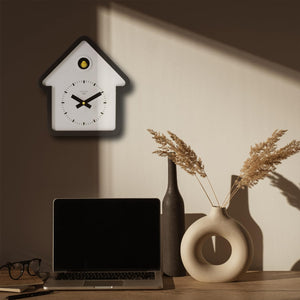 Modern Wooden House Cuckoo Wall Clock