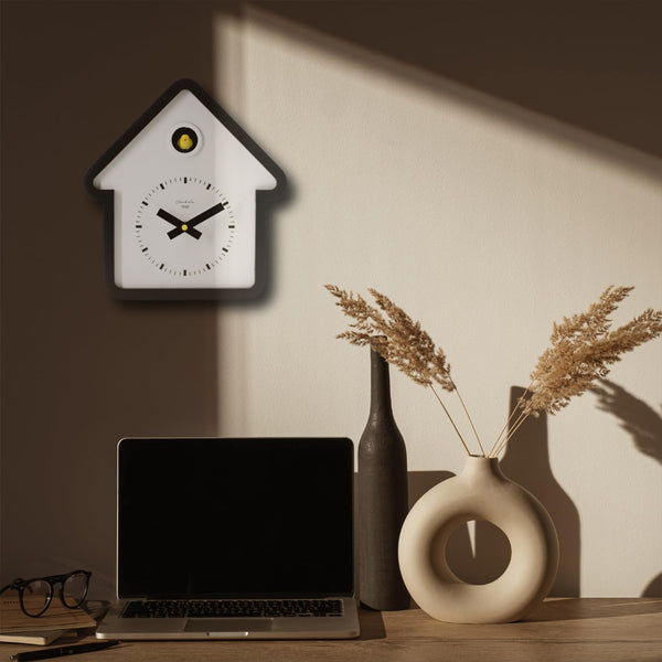 Modern Wooden House Cuckoo Wall Clock