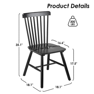 Windsor Spindle Back Dining Chairs (Set of 4)