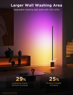 Smart LED Floor Lamp with Bluetooth Speaker