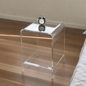 Clear Acrylic End Table & Nightstand – 2 or 3 Tier