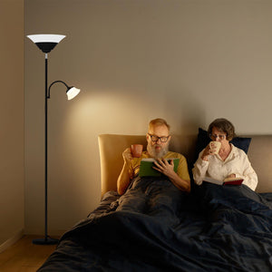 Torchiere Floor Lamp with Reading Light