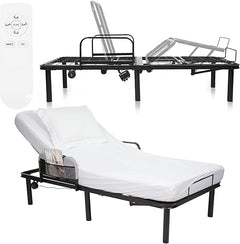Twin Adjustable Bed Base Frame – Electric Metal Platform with Remote & USB Ports