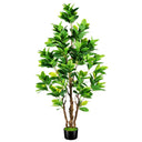Artificial Rubber Tree 7.2ft Indoor Outdoor Plant