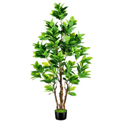 Artificial Rubber Tree 7.2ft Indoor Outdoor Plant