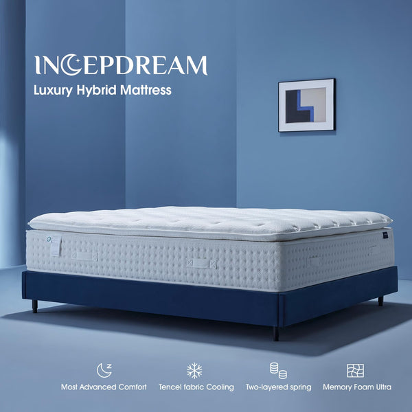 King Size Hybrid Pillow Top Mattress – 14 Inch Medium Plush
