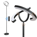 LED Floor Lamp with Remote, Stepless Dimming & Color Temperature Control