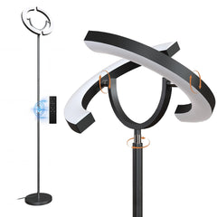 LED Floor Lamp with Remote, Stepless Dimming & Color Temperature Control