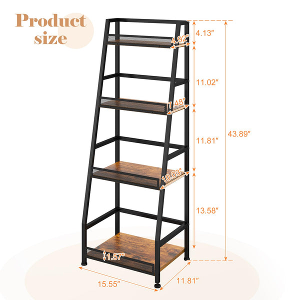 4-Tier Trapezoid Wine & Liquor Rack