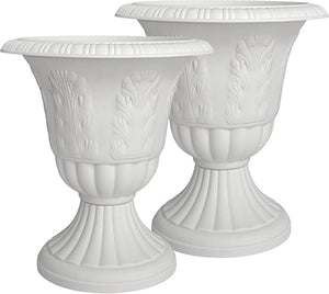 Tall Outdoor Decorative Planters Set of 2