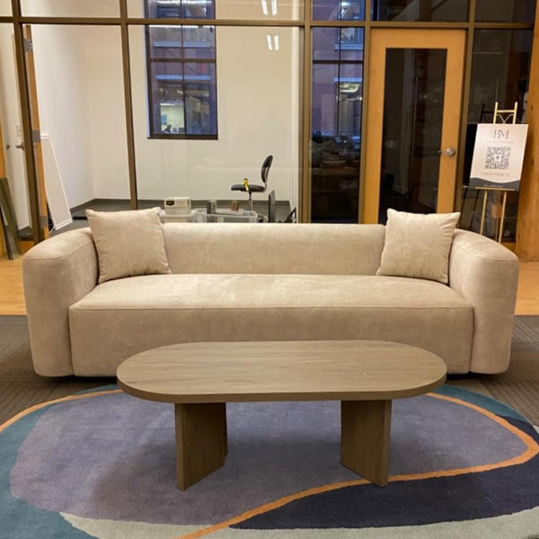 Modern Velvet Sofa Couch with Deep Seating