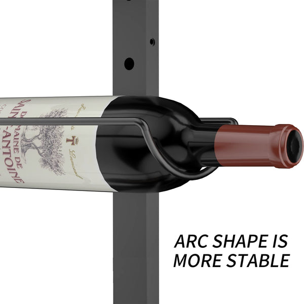 Wall-Mounted Metal Wine Rack – 9, 12, 24 & 36 Bottle Organizer