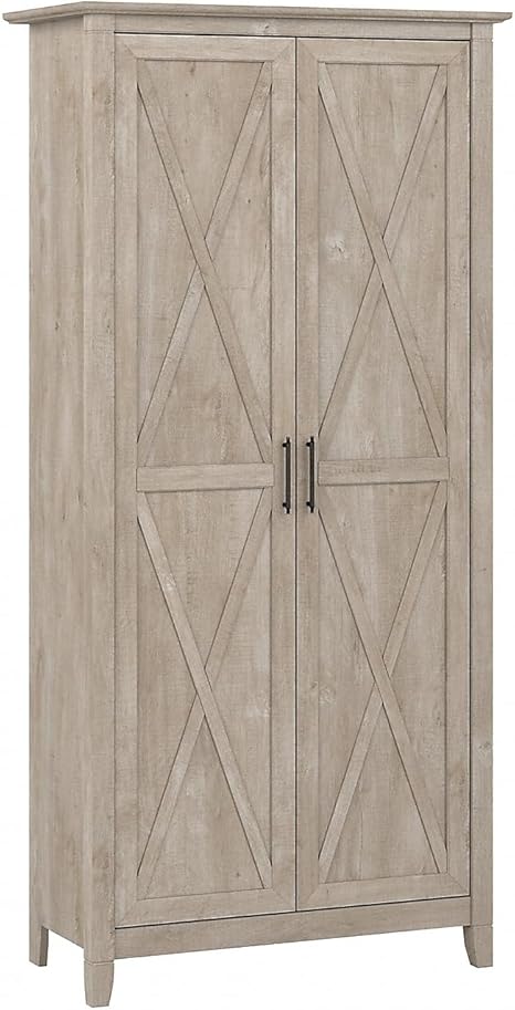 Tall Storage Cabinet with Doors – 5-Shelf Accent Cabinet