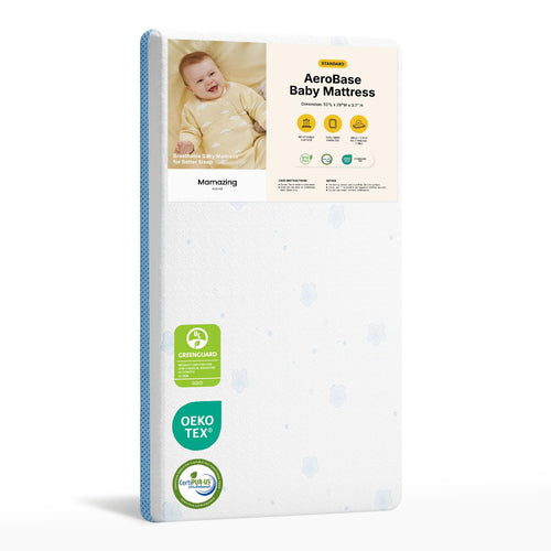Baby Crib & Toddler Mattress – 2-Stage Breathable, Waterproof, Machine-Washable