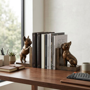 Vintage Bulldog Bookends Set of 2
