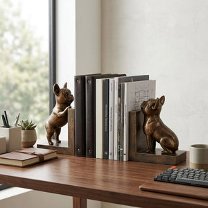 Vintage Bulldog Bookends Set of 2