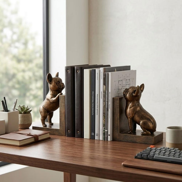 Vintage Bulldog Bookends Set of 2