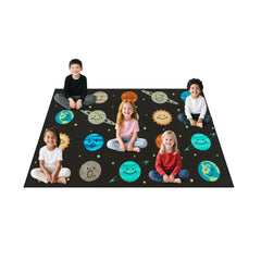 Smiley Face Classroom Rug – Educational Kids Area Rug