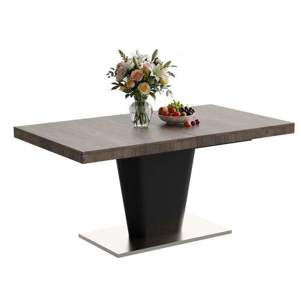 Extendable Dining Table 63 to 78.7 Inch for 4 to 10 People