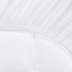 Hypoallergenic Pillowtop Mattress Topper with Simple Fit Skirt